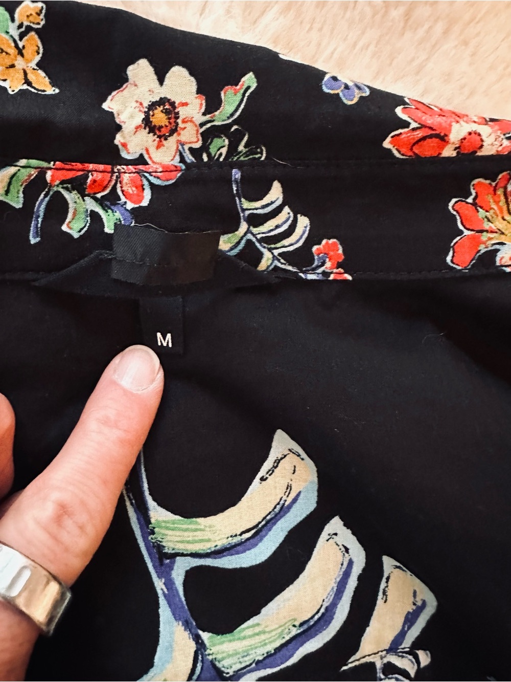 Gorgeous Desigual Black Floral Split-Print women’s long sleeves - Picture 6 of 7